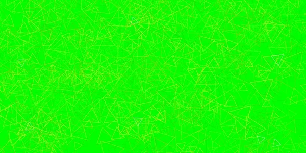 Verde Oscuro Plantilla Vectorial Amarilla Con Formas Triangulares Diseño Simple — Archivo Imágenes Vectoriales