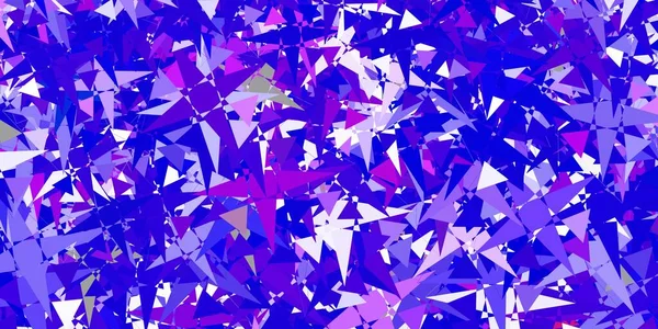 Sfondo Vettore Multicolore Chiaro Con Triangoli Magnifica Illustrazione Astratta Con — Vettoriale Stock