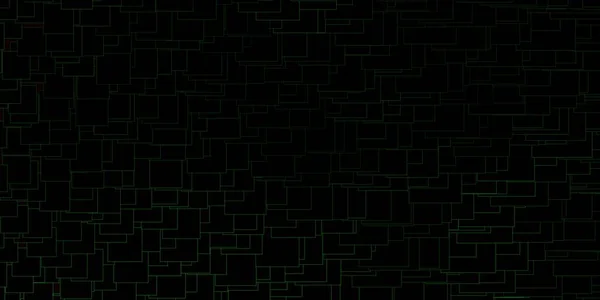 Темно Зеленая Векторная Планировка Линиями Прямоугольниками — стоковый вектор