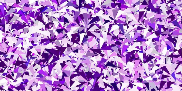 Luz Fundo Vetor Roxo Com Formas Poligonais Ilustração Material Web — Vetor de Stock