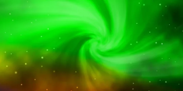 Modèle Vectoriel Vert Clair Rouge Avec Étoiles Néon — Image vectorielle