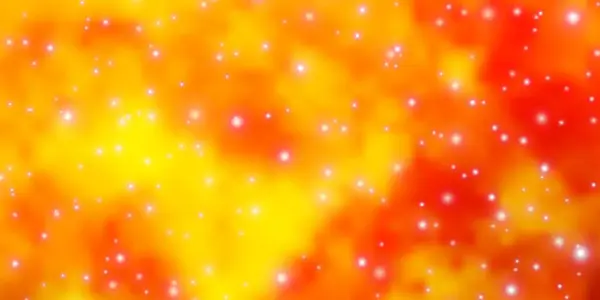 ダークイエローベクトルテンプレートとネオン星 — ストックベクタ