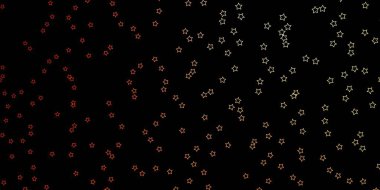 Koyu kırmızı, soyut yıldızlı sarı vektör deseni.