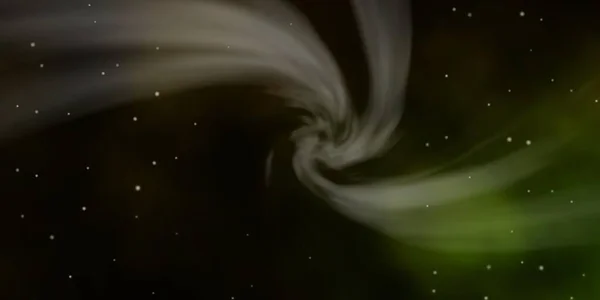 Mörkgrön Gul Vektor Bakgrund Med Färgglada Stjärnor — Stock vektor