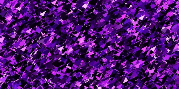 Mise Page Vectorielle Violet Foncé Avec Des Formes Triangulaires Magnifique — Image vectorielle