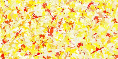 Üçgenli hafif turuncu vektör arkaplanı. Üçgen şekilli, şekilli muhteşem soyut çizimler. Reklamlarınıza basit bir ekleme..