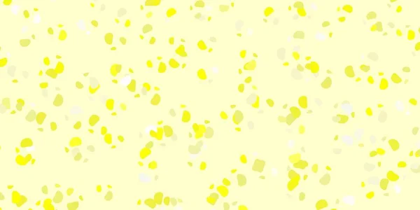 Texture Vectorielle Jaune Clair Avec Des Formes Memphis Illustration Colorée — Image vectorielle