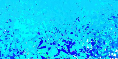 Koyu mavi, yeşil vektör arkaplan üçgenli, çizgili. Üçgen şekilleri soyut bir şekilde renk değişimine sahiptir. Duvar kağıtlarınız için tasarım.