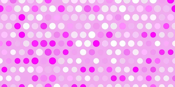 Texture Violet Clair Vecteur Rose Avec Disques Illustration Colorée Avec — Image vectorielle