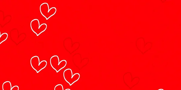 Φως Πορτοκαλί Διάνυσμα Μοτίβο Πολύχρωμες Καρδιές Εικονογράφηση Σημάδια Γυναικείας Δύναμης — Διανυσματικό Αρχείο