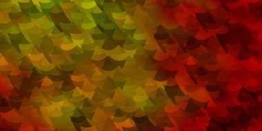 Açık kırmızı, kare şeklinde sarı vektör deseni. Gradyan dikdörtgenleri olan bir resim. Web siteleri, iniş sayfaları için desen.