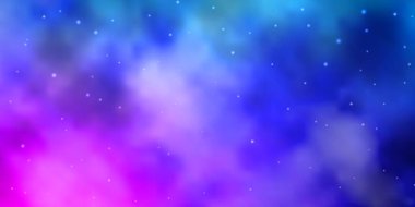 Koyu mavi, parlak yıldızlı kırmızı vektör düzeni.