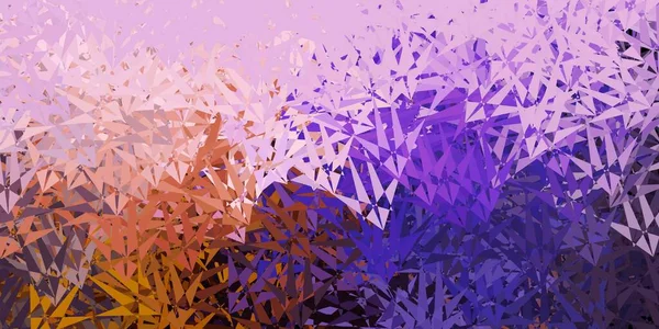 Dunkelrosa Gelber Vektorhintergrund Mit Dreiecken Webmaterialillustration Mit Bunten Abstrakten Dreiecken — Stockvektor
