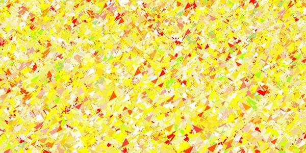 Светло Красный Желтый Векторный Фон Многоугольными Формами Треугольные Фигуры Красочным — стоковый вектор