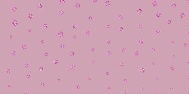 Açık pembe, benekli sarı vektör arkaplan. Renkli çember şekilli modern soyut illüstrasyon. Bir marka kitabı için yeni şablon.