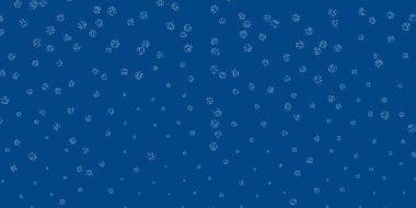 Açık mavi vektör çiçekli doğal düzen. Soyut renkli çiçekli gradyan çizimi. Yepyeni iş tasarımı.