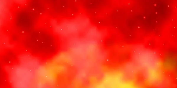 Світло Оранжевий Векторний Візерунок Абстрактними Зірками Барвисті Ілюстрації Абстрактними Зірками — стоковий вектор