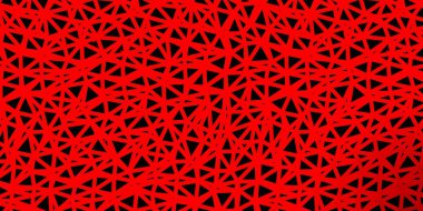 Açık kırmızı vektör poli üçgen düzeni. Değişken üçgenli renkli soyut çizimler. Web siteleri için akıllı desen.
