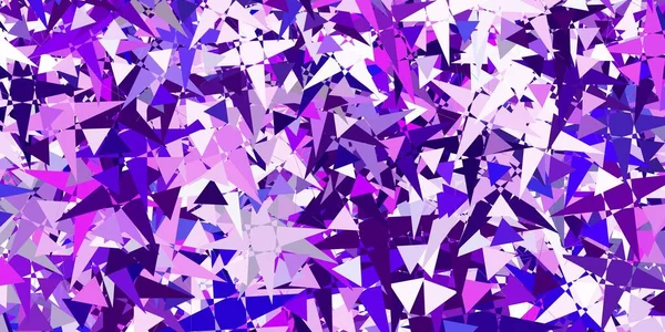 Modèle Vectoriel Violet Clair Avec Des Formes Triangulaires Formes Triangle — Image vectorielle