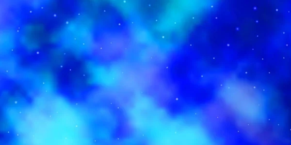 小さな星と大きな星とライトブルーベクトルの背景 — ストックベクタ