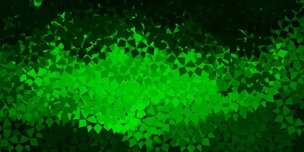 Plantilla Vectorial Verde Oscuro Con Formas Triangulares Ilustración Abstracta Excepcional — Vector de stock