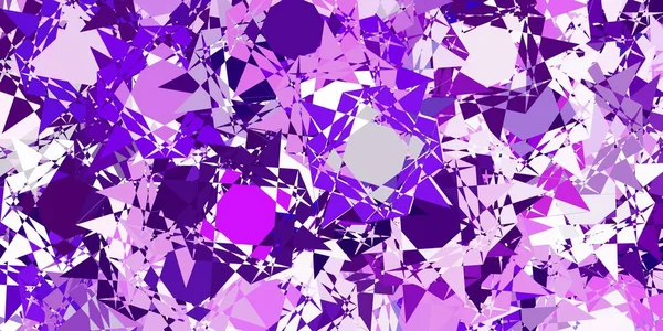 三角形の形をした薄紫のベクトルテンプレート カラフルな抽象的な三角形のウェブ素材のイラスト 壁紙のデザイン — ストックベクタ