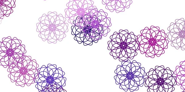 Açık pembe vektör karalama dokusu ve çiçekler. Soyut arka planda gradyan çiçekleri olan modern tasarım. Yepyeni iş tasarımı.