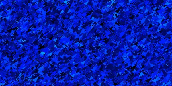Темно Синий Векторный Рисунок Многоугольными Формами Великолепная Абстрактная Иллюстрация Треугольными — стоковый вектор