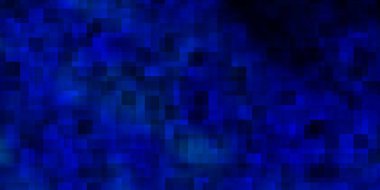 Dikdörtgenli koyu mavi vektör şablonu. Gradyan dikdörtgenleri ve kareleri olan renkli çizimler. İş broşürleri, broşürler için desen