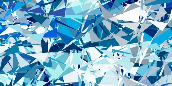 Luz Azul Vector Telón Fondo Con Triángulos Líneas Ilustración Abstracta — Archivo Imágenes Vectoriales