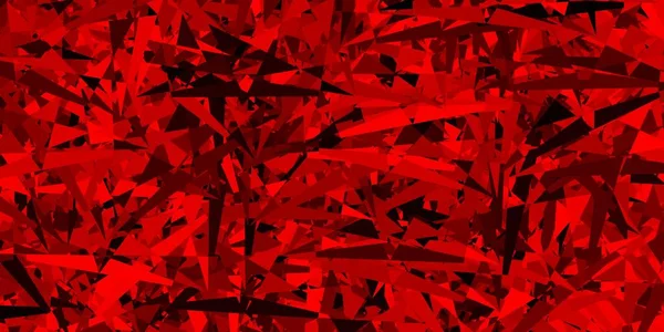 Dunkelroter Vektorhintergrund Mit Polygonalen Formen Hervorragende Abstrakte Illustration Mit Farbenfrohen — Stockvektor