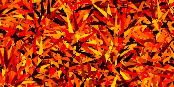 Σκούρο Πορτοκαλί Διανυσματικό Μοτίβο Πολυγωνικό Στυλ Όμορφη Απεικόνιση Τρίγωνα Στυλ — Διανυσματικό Αρχείο