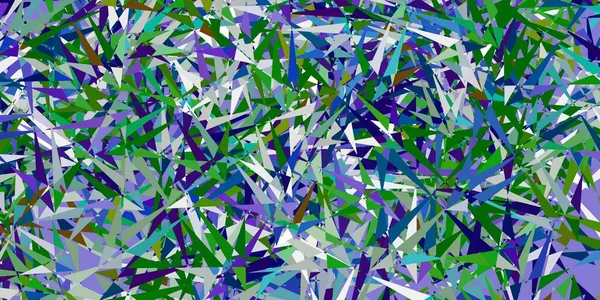 Светло Голубая Зеленая Векторная Текстура Случайными Треугольниками Простой Дизайн Абстрактном — стоковый вектор