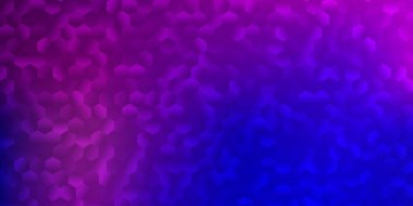 Açık pembe, altıgen şeklinde mavi vektör şablonu. Soyut tarzda akıllı tasarım ve bir yığın gradyan altıgen. Web sitesi posteri, afiş tasarımı.