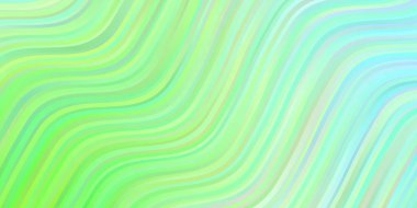 Wry çizgileri ile Açık Yeşil vektör düzeni.