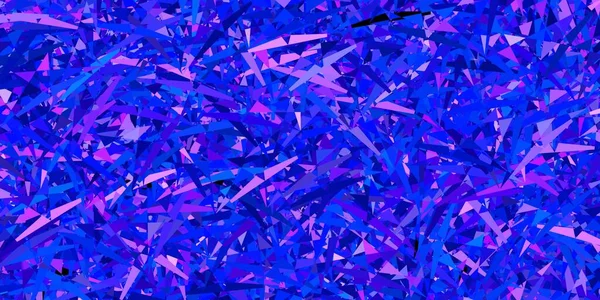 Темно Розовый Синий Векторный Фон Треугольниками Умная Абстрактная Иллюстрация Треугольными — стоковый вектор
