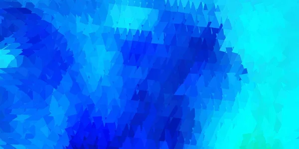 Fondo Azul Oscuro Verde Vector Triángulo Mosaico Ilustración Degradado Estilo — Archivo Imágenes Vectoriales