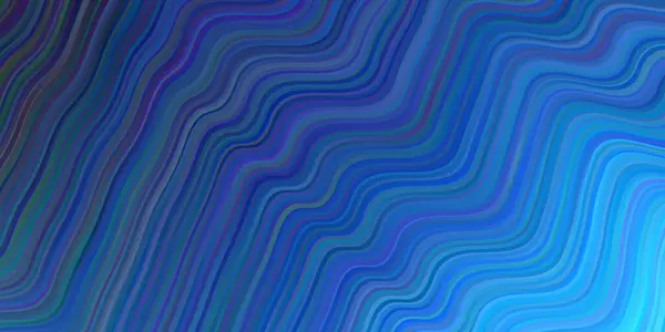 Светло Голубая Векторная Текстура Изогнутыми Линиями Творческая Иллюстрация Полутоновом Стиле — стоковый вектор