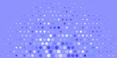 Daireli koyu mavi vektör şablonu. Baloncuklu gradyan tarzda soyut dekoratif tasarım. Bir marka kitabı için yeni şablon.