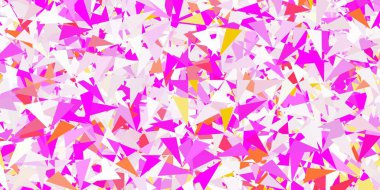 Açık pembe, çokgen formlu yeşil vektör arkaplan. Soyut renkli üçgen şekilli illüstrasyon. Duvar kağıtlarınız için tasarım.