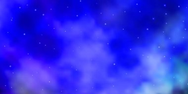 Açık Mavi, renkli yıldızlı yeşil vektör arkaplanı.