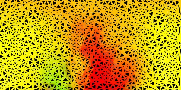 浅红色 黄色矢量三角形马赛克模板 具有渐变三角形的精美抽象图解 移动电话的背景 — 图库矢量图片