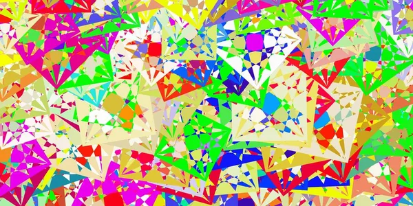 Modèle Vectoriel Multicolore Clair Avec Des Formes Polygonales Illustration Avec — Image vectorielle