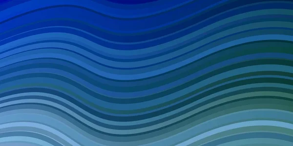 Bleu Clair Modèle Vectoriel Vert Avec Courbes — Image vectorielle