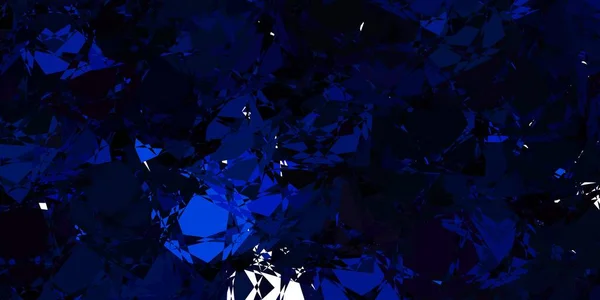 Темно Синий Вектор Искушают Треугольниками Великолепная Абстрактная Иллюстрация Треугольными Формами — стоковый вектор