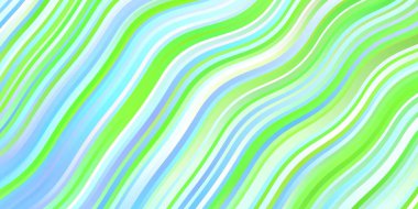 Açık Mavi, kıvrımlı yeşil vektör arkaplanı.