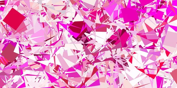 Plantilla Vectorial Light Pink Con Formas Triangulares Ilustración Material Web — Vector de stock