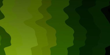 Eğri çizgileri olan açık yeşil vektör arkaplanı.