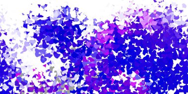 Açık mavi, kaotik şekilli kırmızı vektör arkaplanı. Basit bir şekilde gradyan olan renkli soyut biçimler. İşiniz için akıllı tasarım.