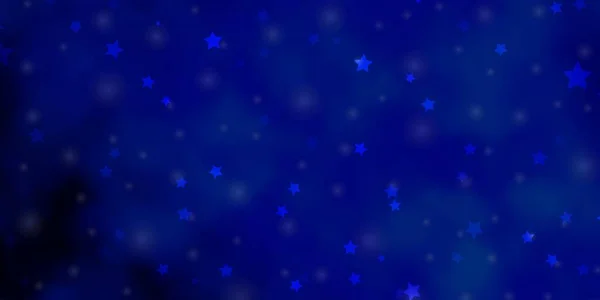 Heller Blauer Vektorhintergrund Mit Kleinen Und Großen Sternen — Stockvektor